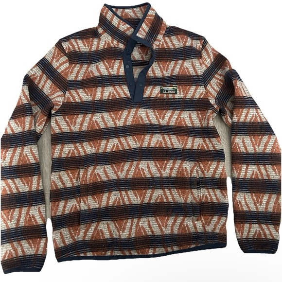 Men’s LL Bean 1/4 Snap Collared Pullover Size Small - Picture 1 of 4